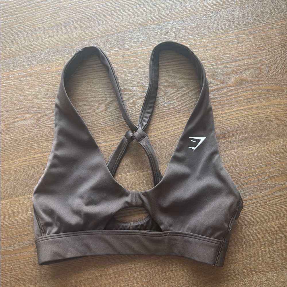 Gymshark Brown Racerback Sports Bra